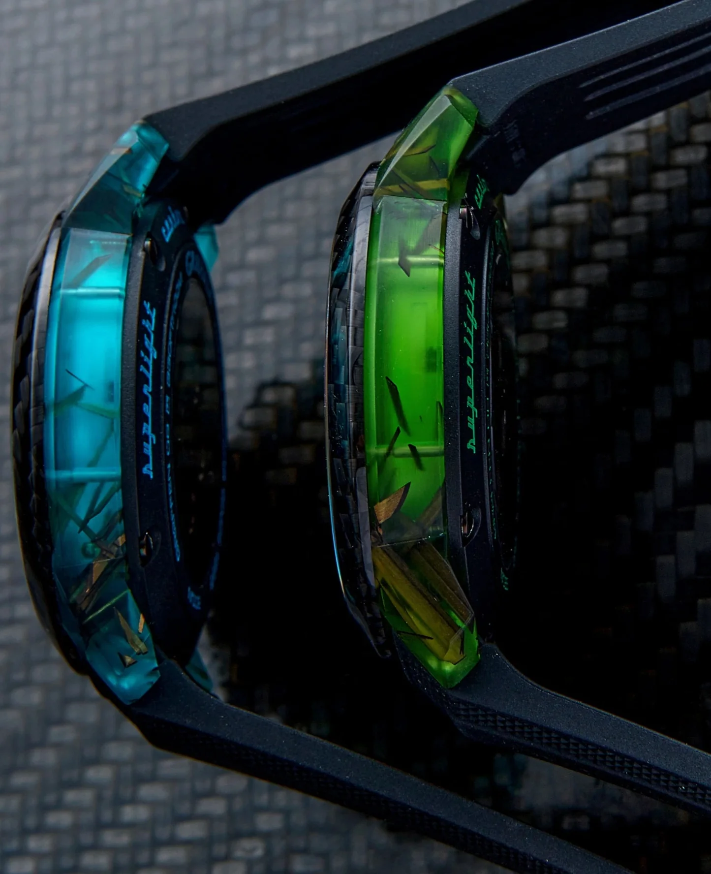 Graham Chronofighter Superlight Carbon Strip Skeleton Green Watch - Image 3