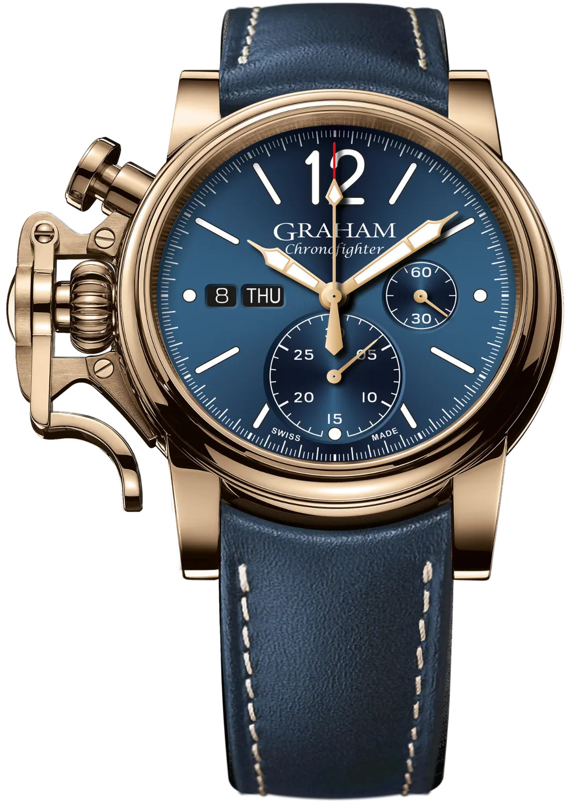 Graham Chronofighter Vintage Bronze Blue Watch