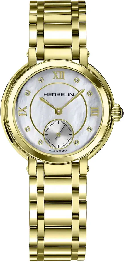 Herbelin Galet Yellow Gold PVD Watch