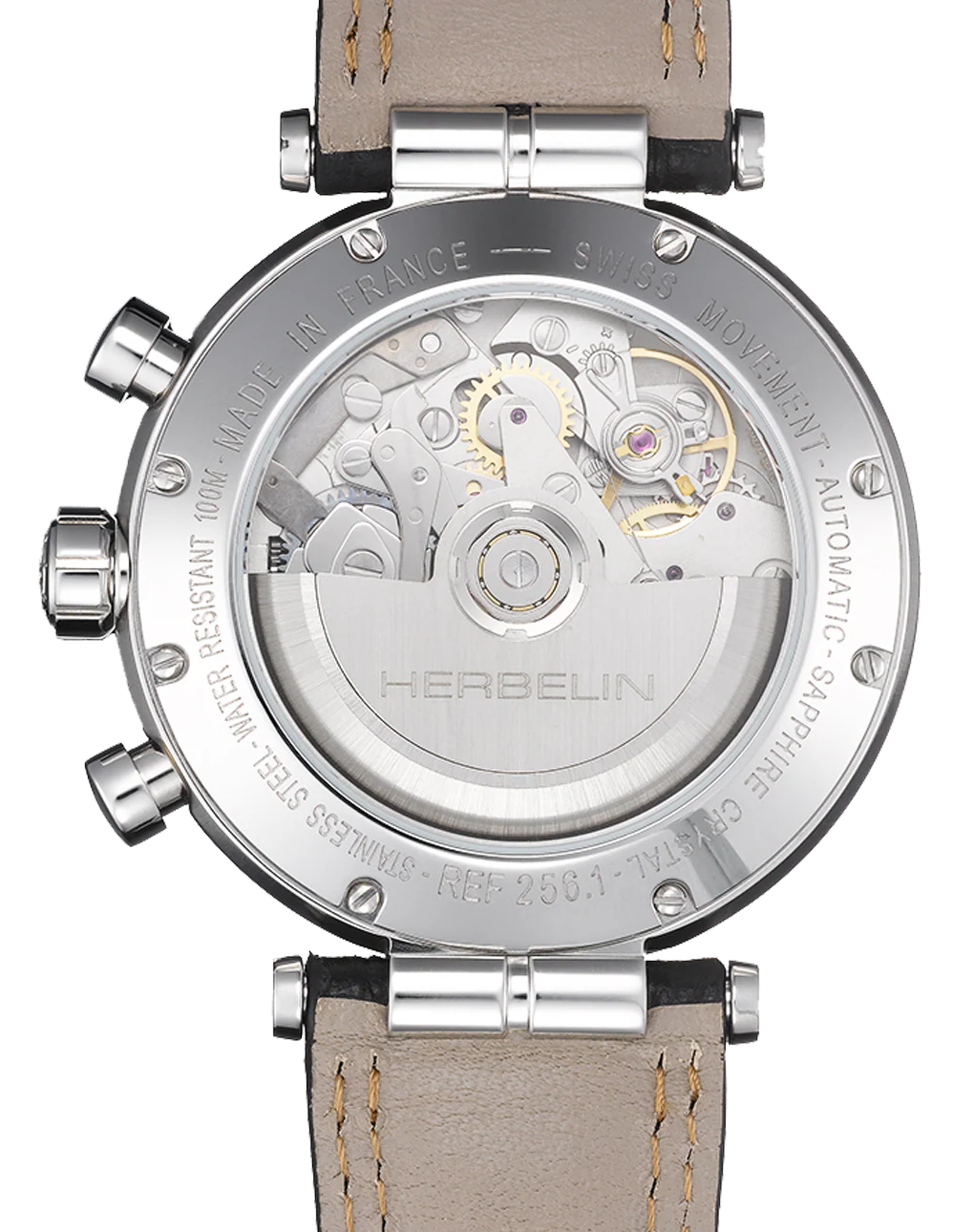 Herbelin Newport Heritage Chronograph Bi-Compax Panda Watch - Image 2