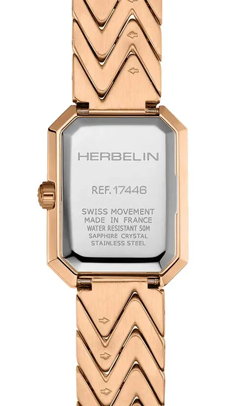 Herbelin Octogone Rose Gold PVD Watch - Image 3