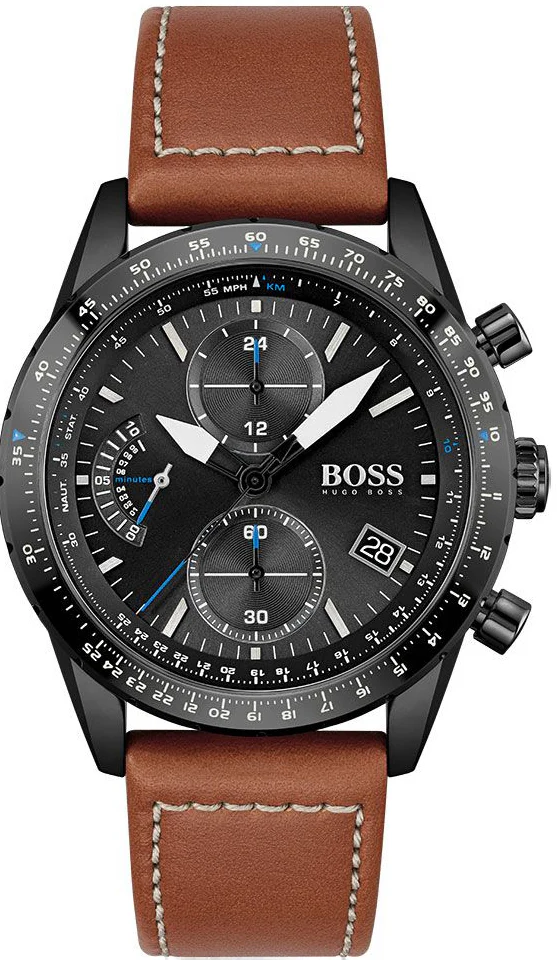 Boss Watch Pilot Edition Chrono Mens