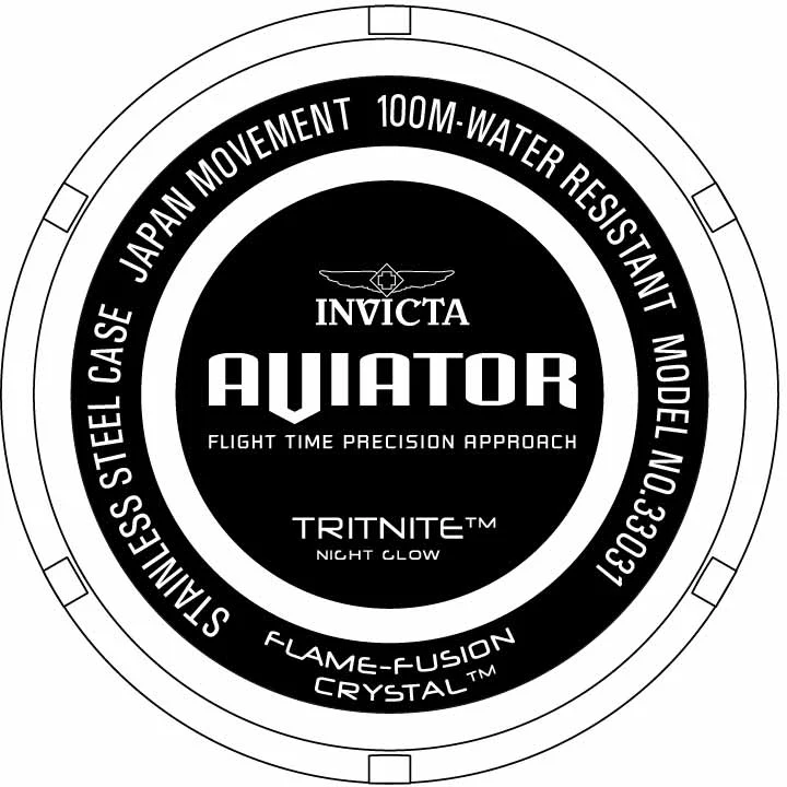 Invicta Watch Aviator Mens - Image 3