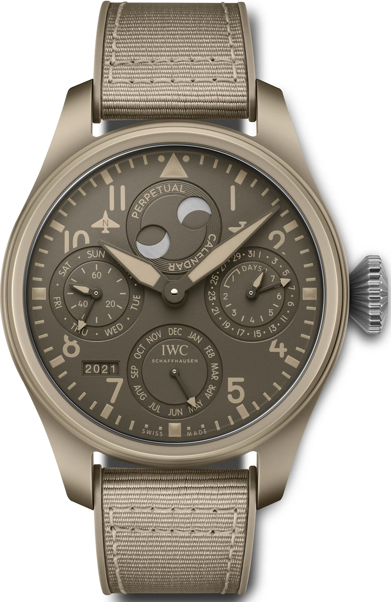 IWC Watch Big Pilots Perpetual Calendar Top Gun Edition Mojave Desert