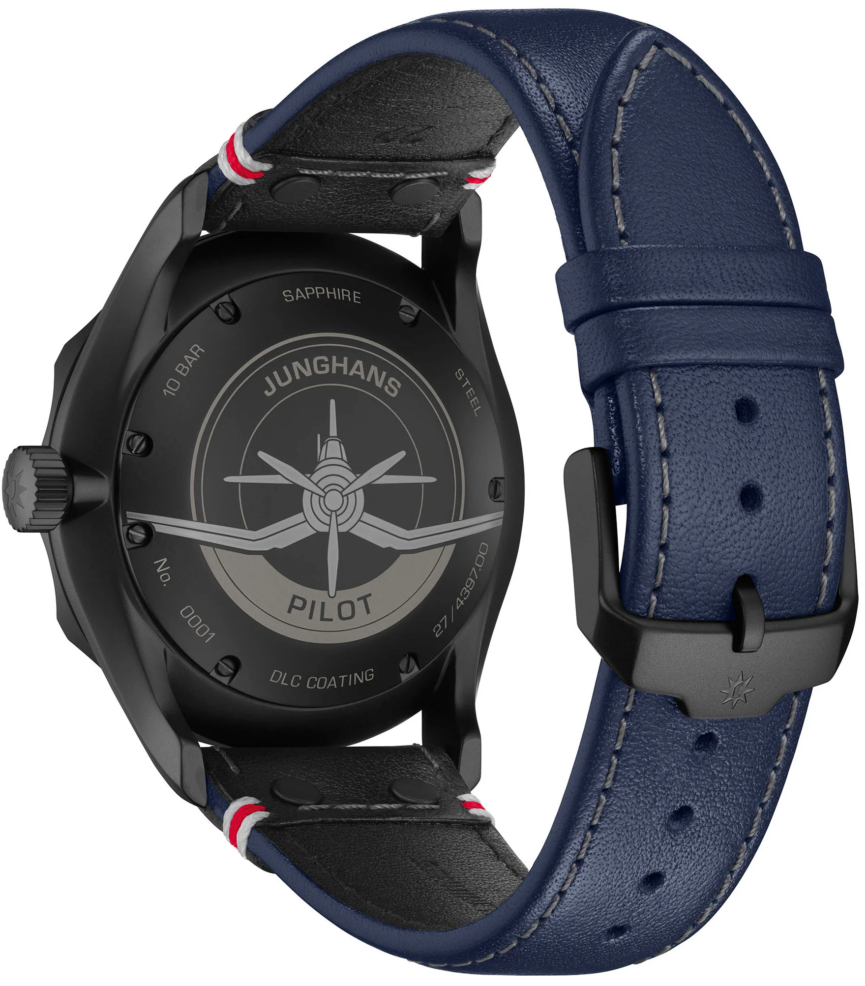 Junghans Meister Pilot Automatic Navy Blue Watch - Image 2