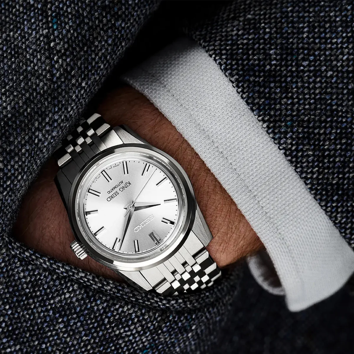 King Seiko Watch Silver D - Image 4