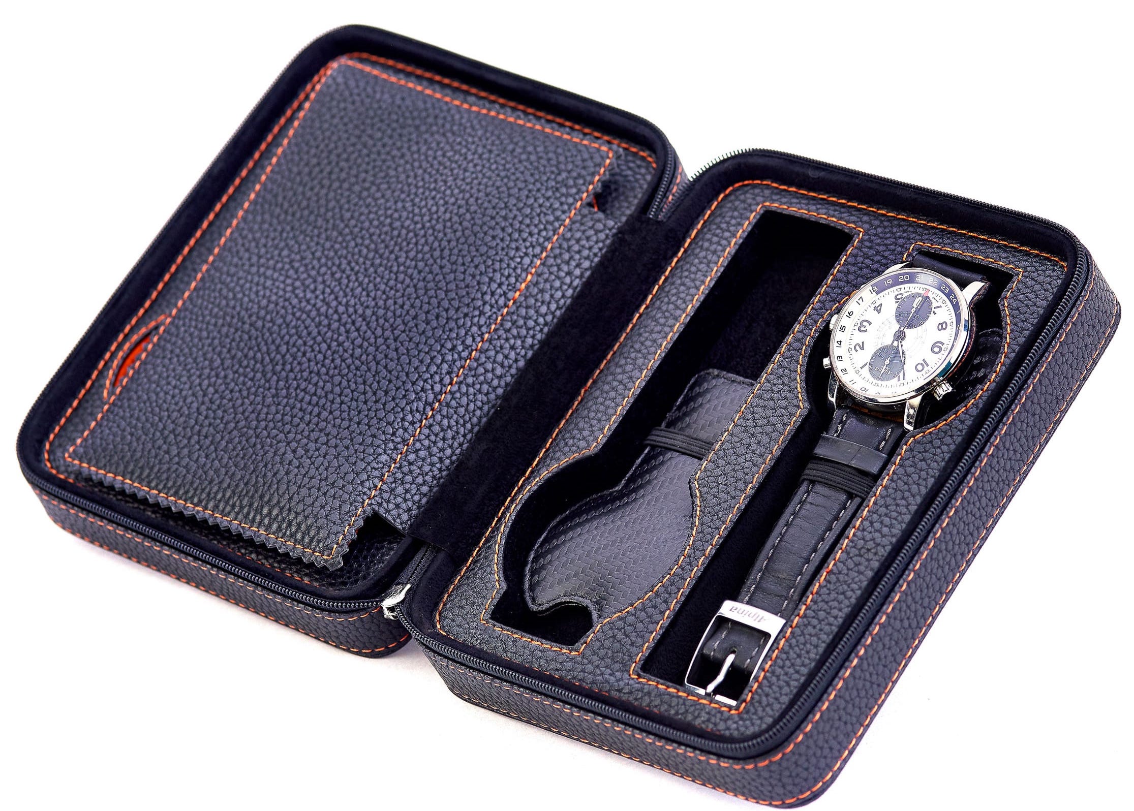 Leanschi Watch Case Black And Orange - Image 9