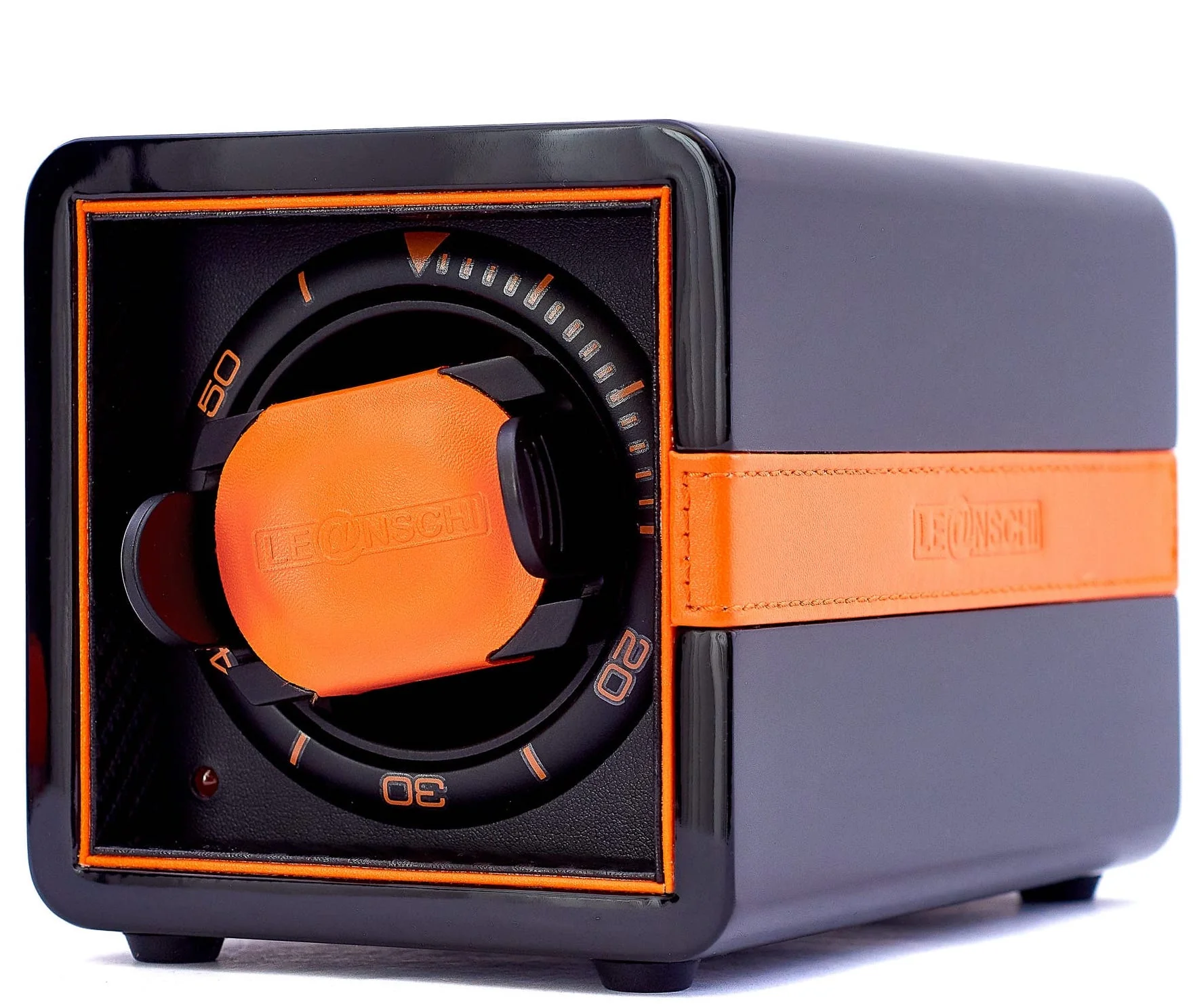 Leanschi Watch Winder Single Lacquered Wood PU Leather