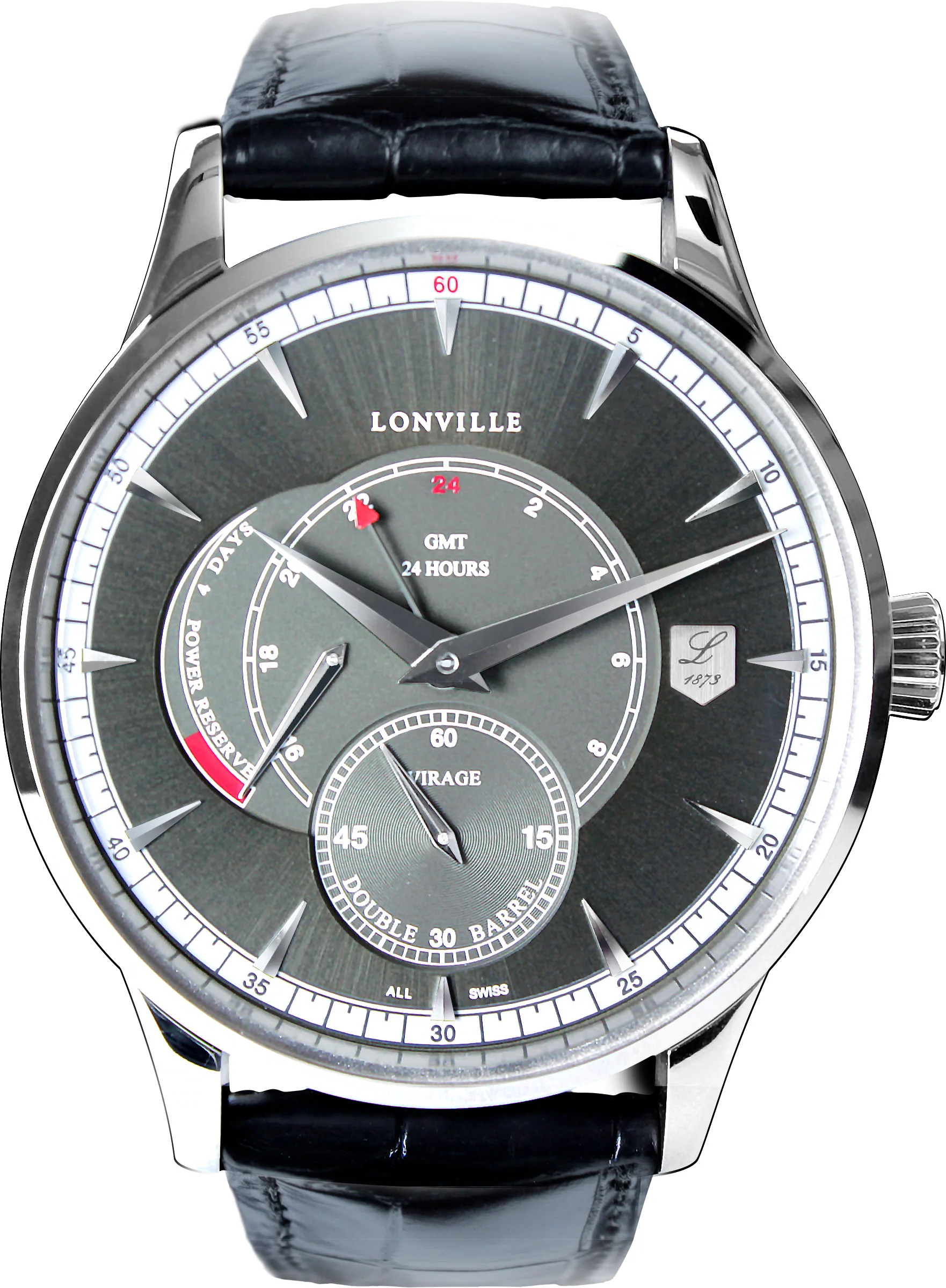 Lonville Watch Virage Gunmetal GMT Limited Edition
