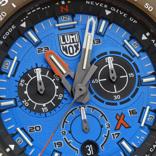 Luminox Bear Grylls Master #TIDE 3740 Series Ocean Blue Black - Image 4