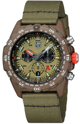 Luminox Bear Grylls Master #TIDE 3740 Series Olive Black Watch - Image 3