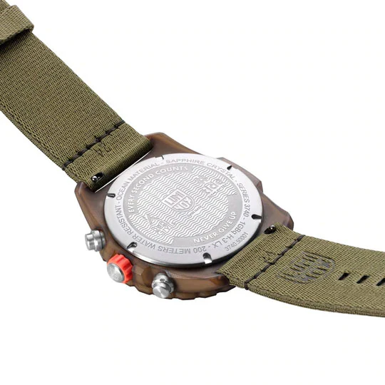 Luminox Bear Grylls Master #TIDE 3740 Series Olive Black Watch - Image 6