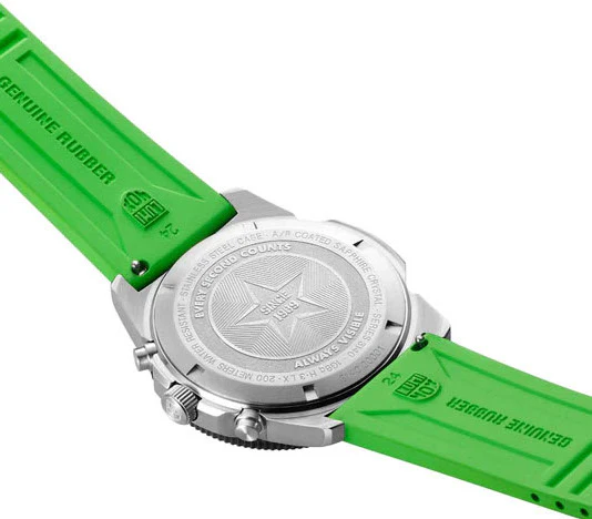 Luminox Sea Pacific Diver Chronograph 3140 Black Green Watch - Image 4