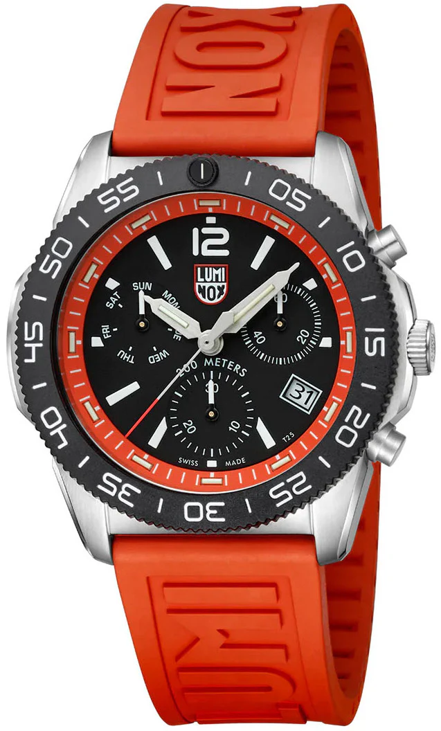 Luminox Sea Pacific Diver Chronograph 3140 Black Orange - Image 3