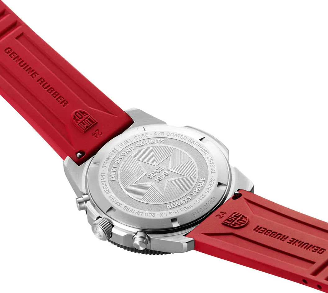 Luminox Sea Pacific Diver Chronograph 3140 Black Red Watch - Image 4