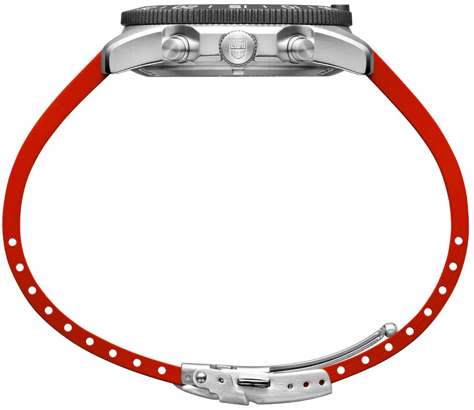 Luminox Sea Pacific Diver Chronograph 3140 Black Red Watch - Image 8
