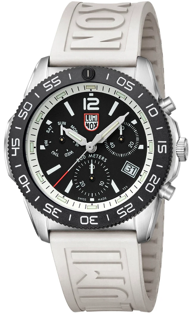 Luminox Sea Pacific Diver Chronograph 3140 Black White Watch - Image 3