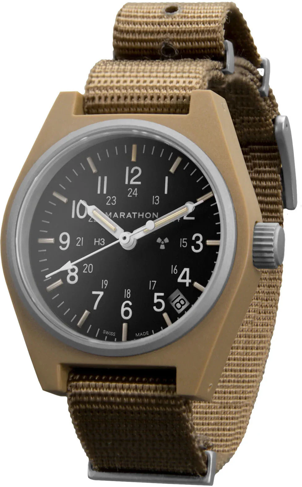 Marathon General Purpose Desert Tan Quartz With Date GPQ Watch