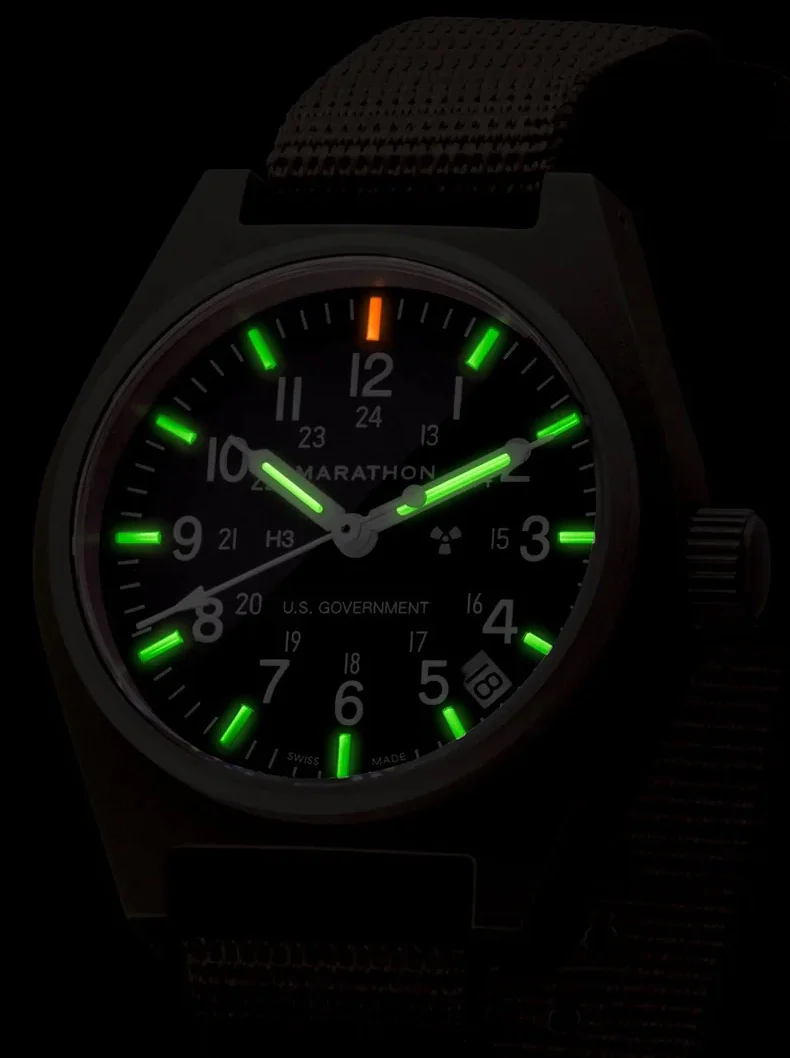 Marathon General Purpose Sage Green Quartz With Date GPQ Watch - Image 4