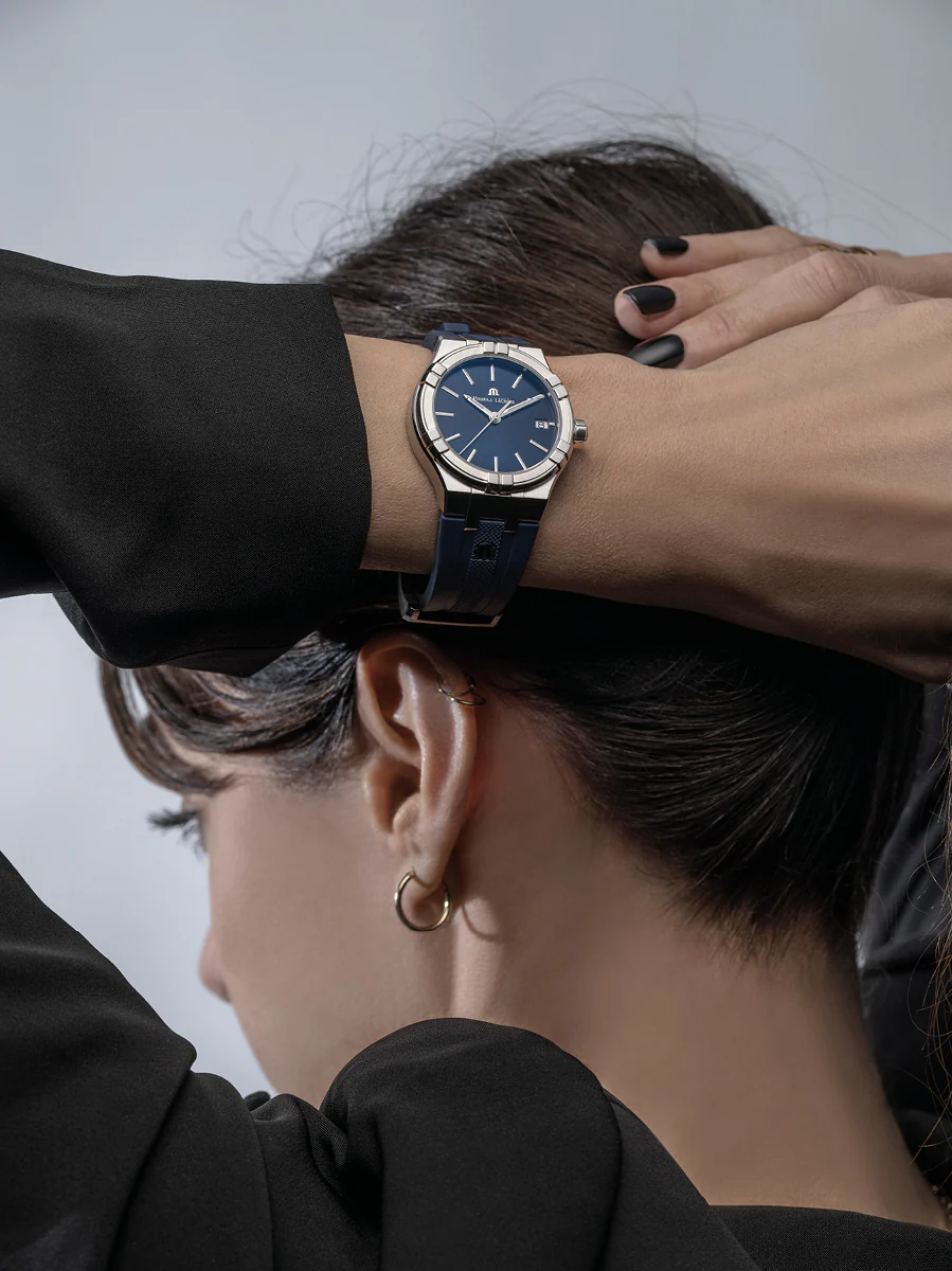 Maurice Lacroix Aikon Quartz Blue Sunray Watch - Image 4