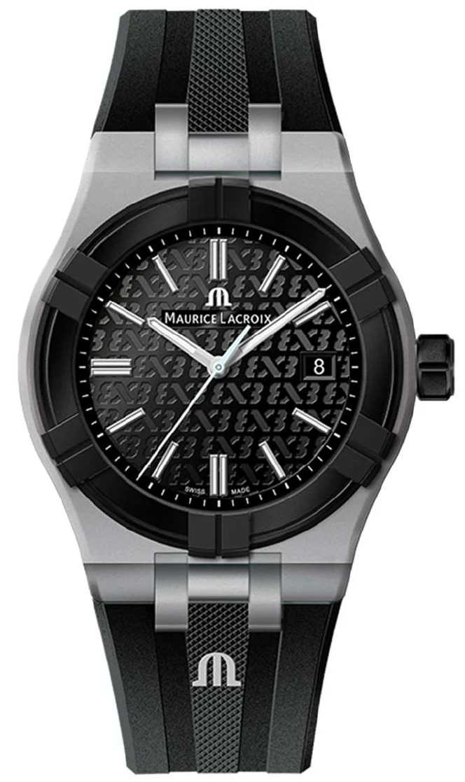 Maurice Lacroix Watch Aikon Quartz TIDE FIBA Cool Grey Black Special Edition D