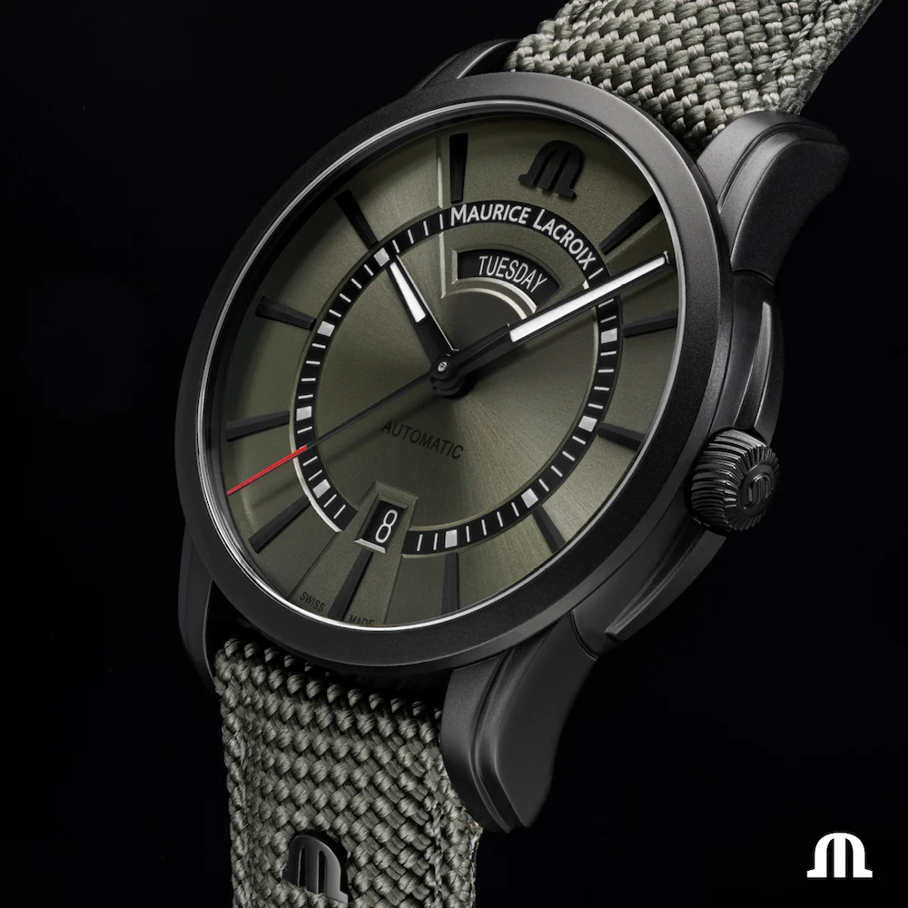 Maurice Lacroix Watch Pontos Day Date Khaki Limited Edition - Image 4