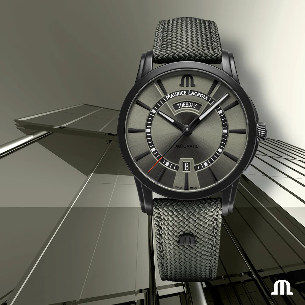 Maurice Lacroix Watch Pontos Day Date Khaki Limited Edition - Image 7