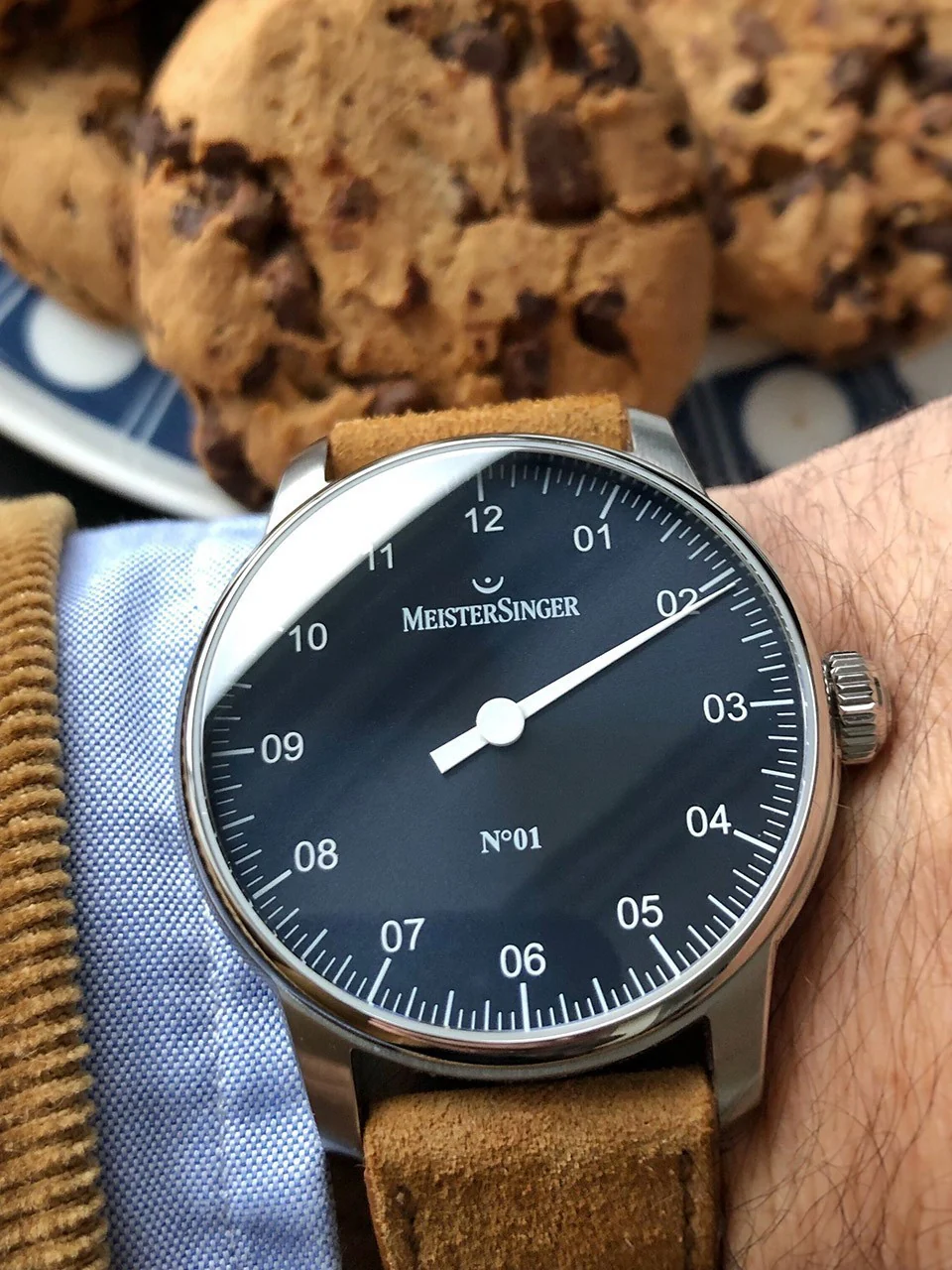 MeisterSinger Watch N. 01 Sunburst Blue - Image 6