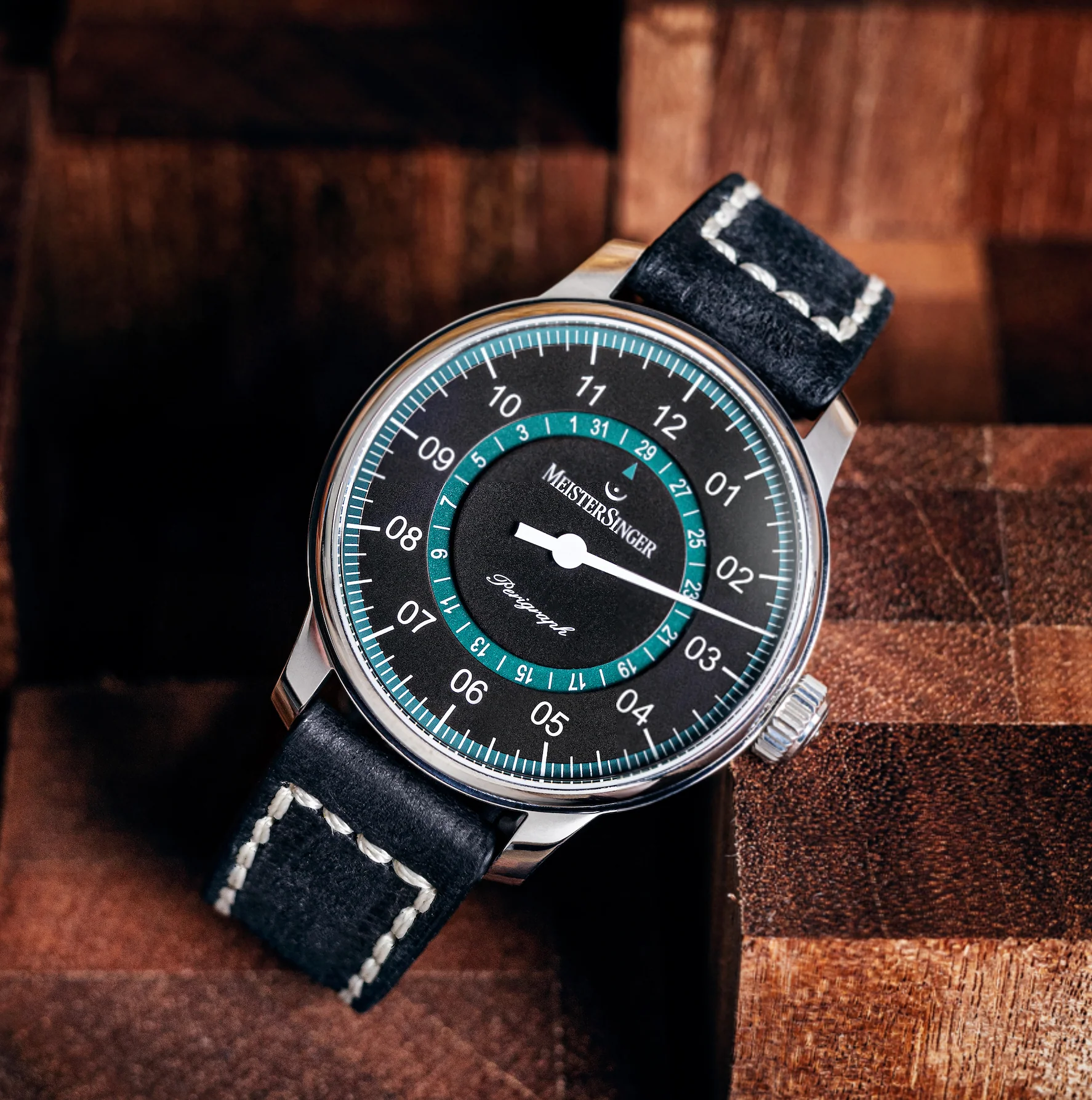 MeisterSinger Watch Perigraph Green - Image 4