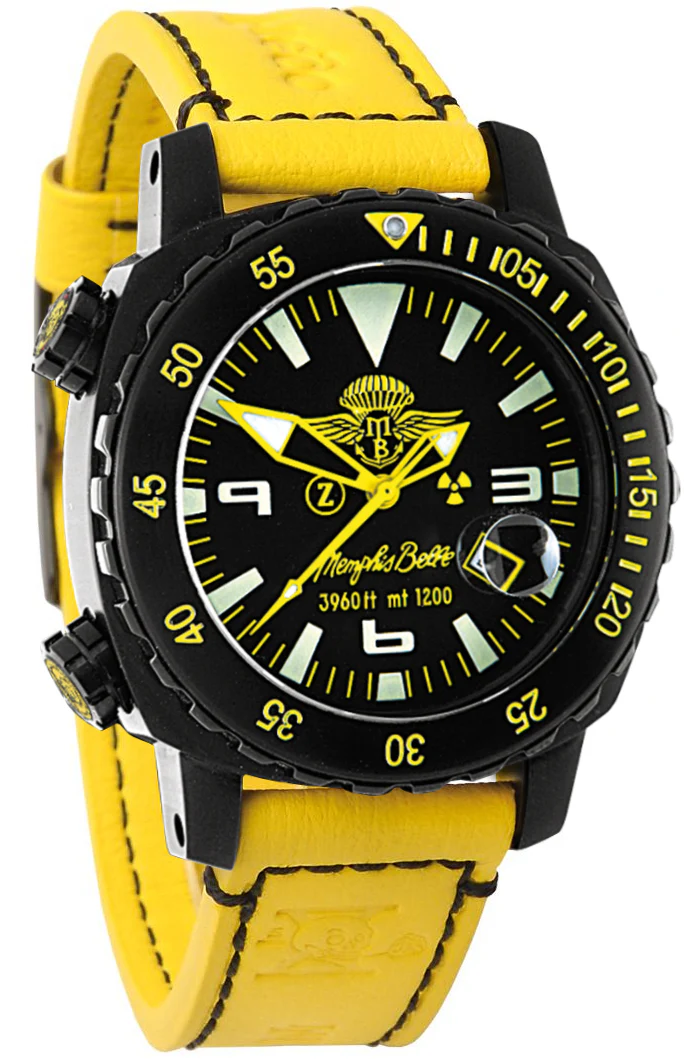 Memphis Belle Watch T1200 Super Professional Yellow