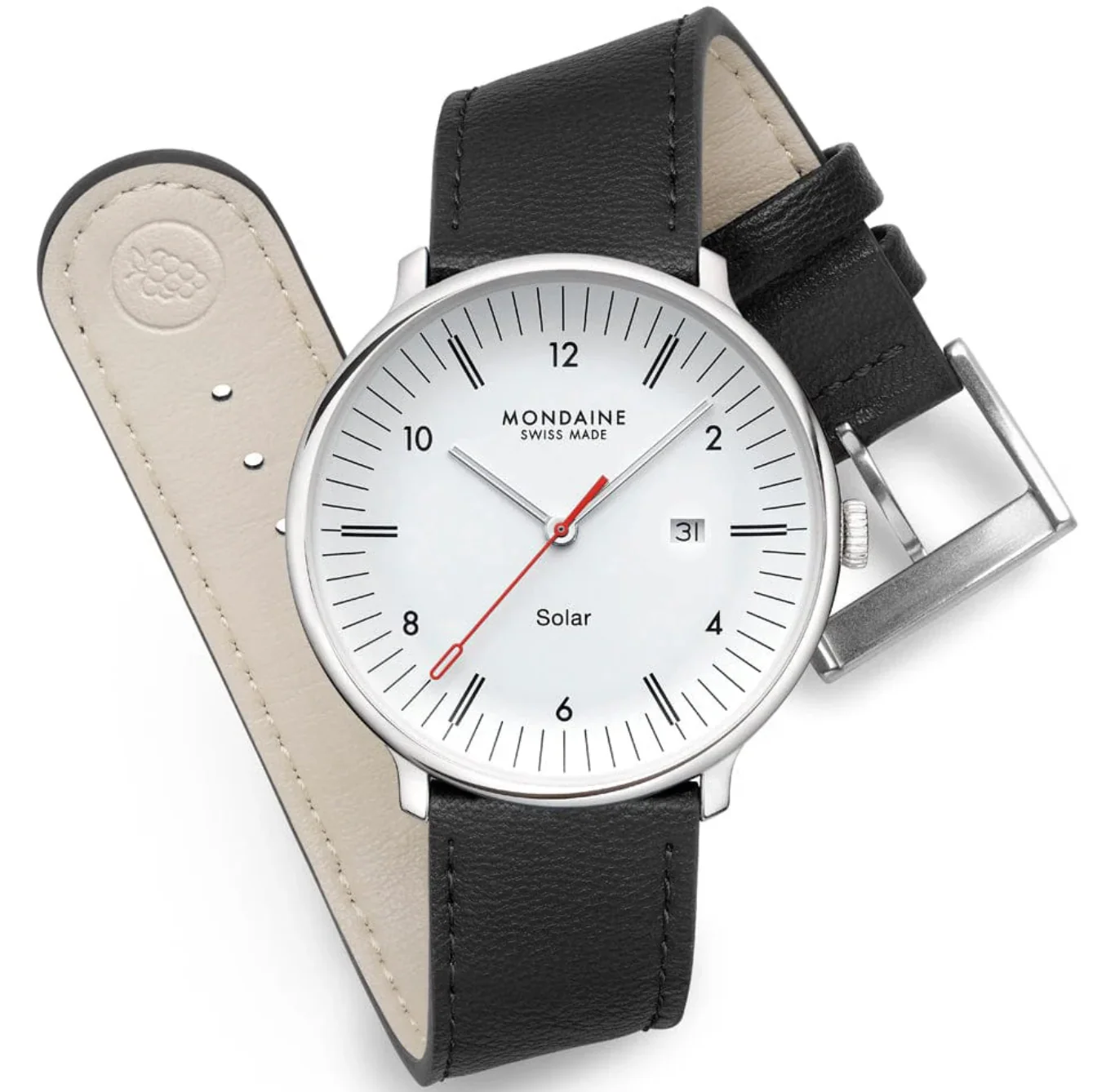 Mondaine Doppio 41mm Solar Watch - Image 5