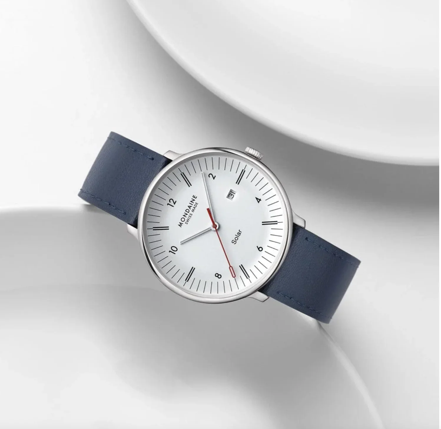 Mondaine Doppio 41mm Solar Watch - Image 10