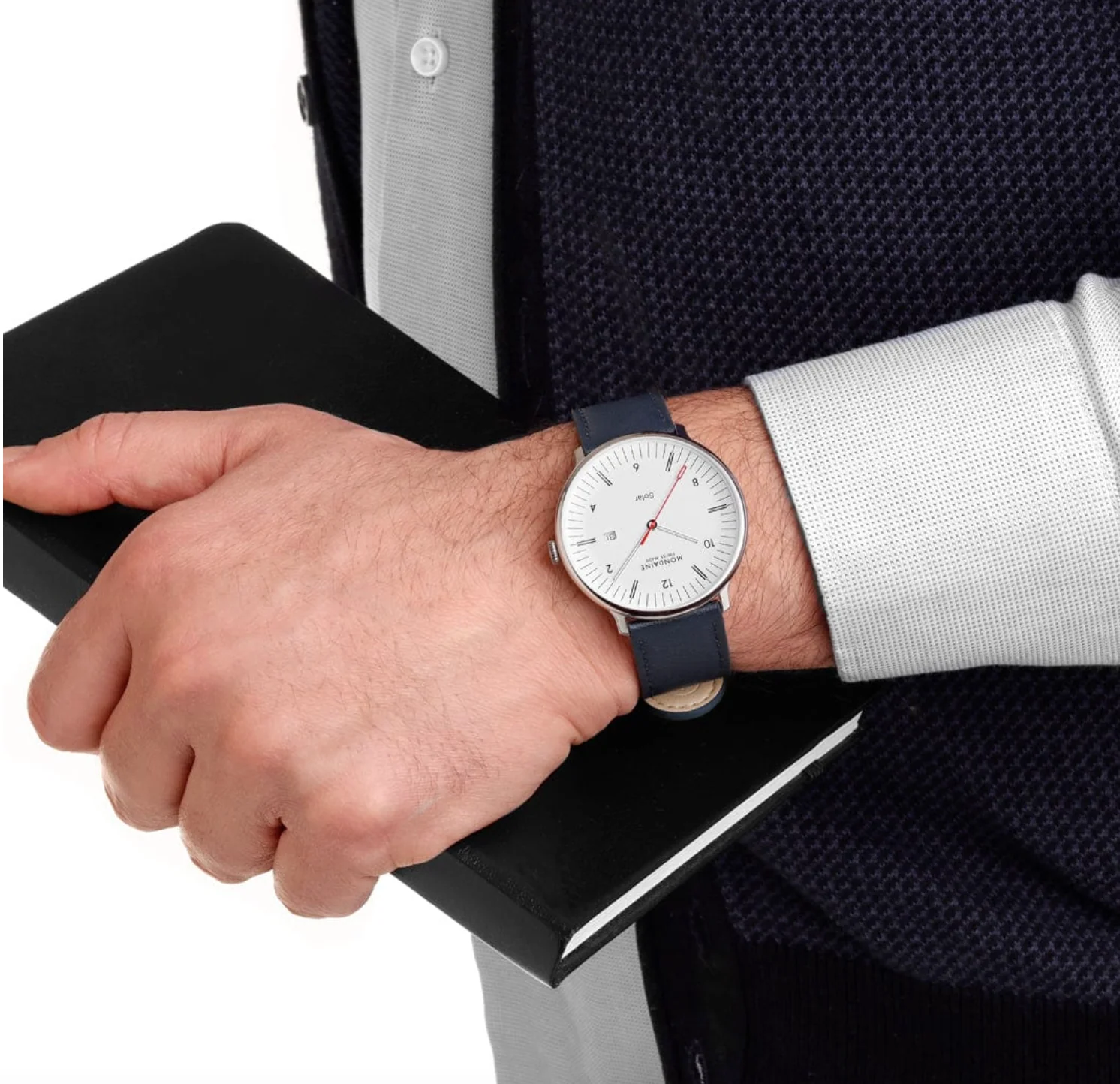 Mondaine Doppio 41mm Solar Watch - Image 3
