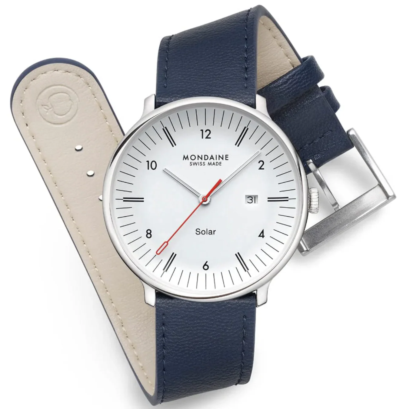 Mondaine Doppio 41mm Solar Watch - Image 6