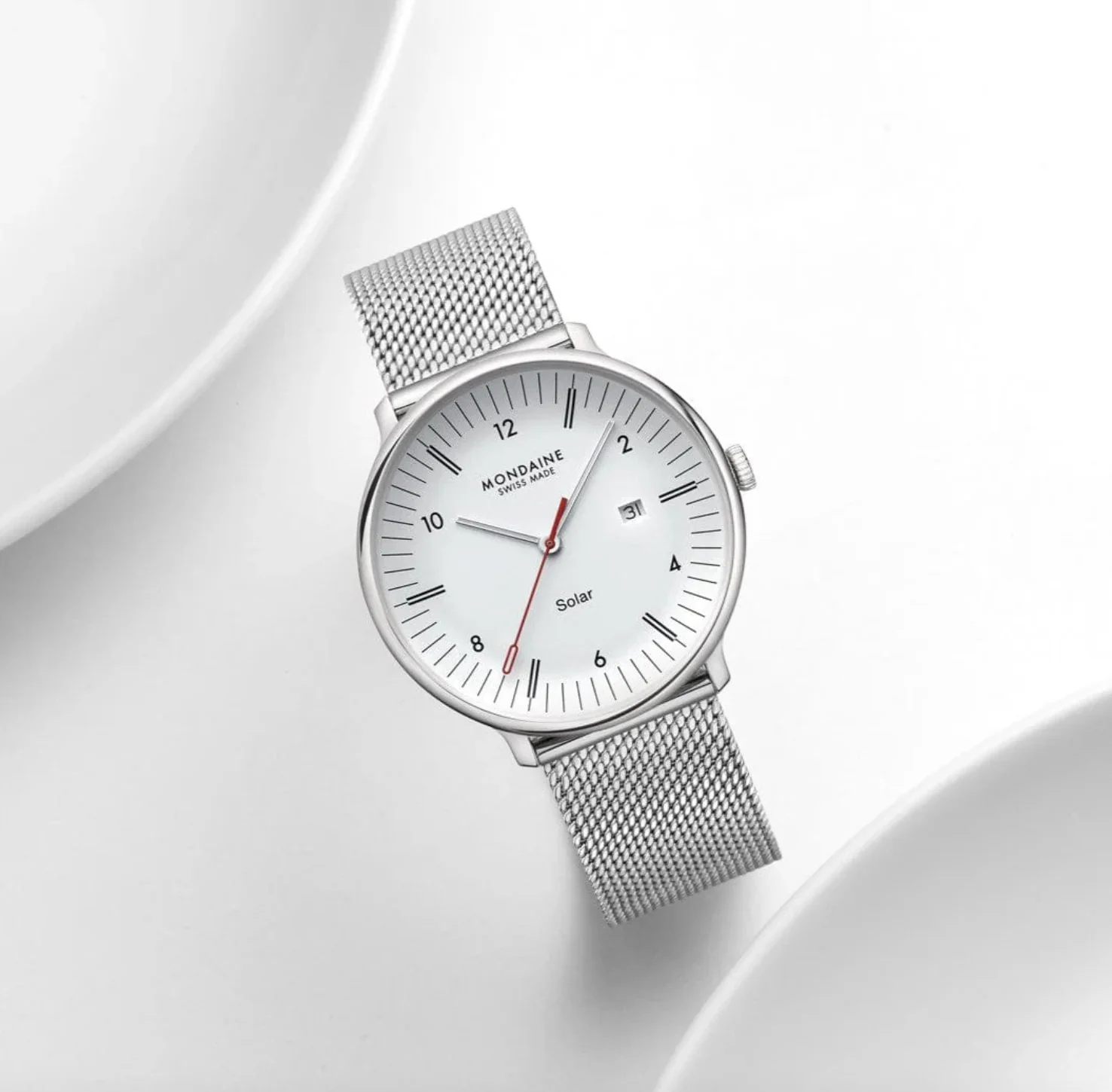 Mondaine Doppio 41mm Solar Watch - Image 8