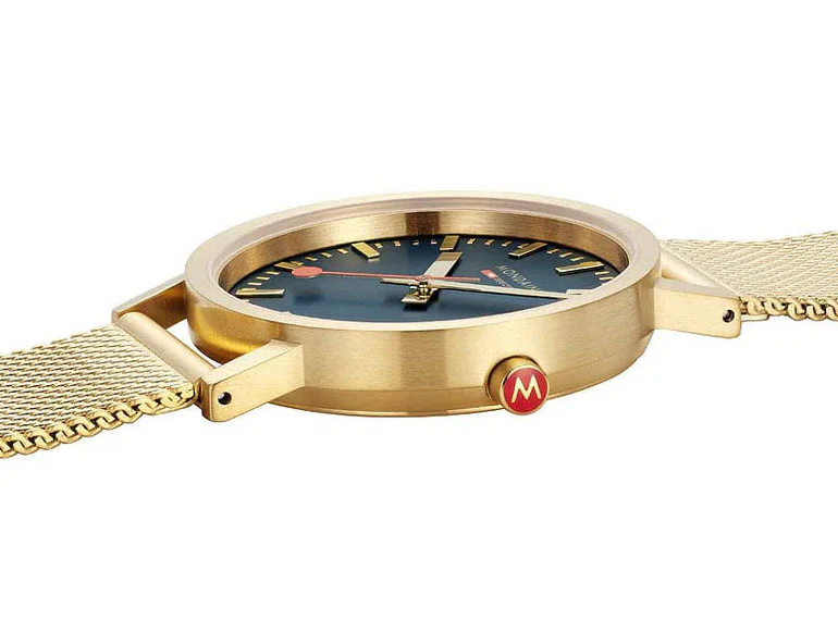Mondaine Classic Deep Ocean Blue Watch - Image 3