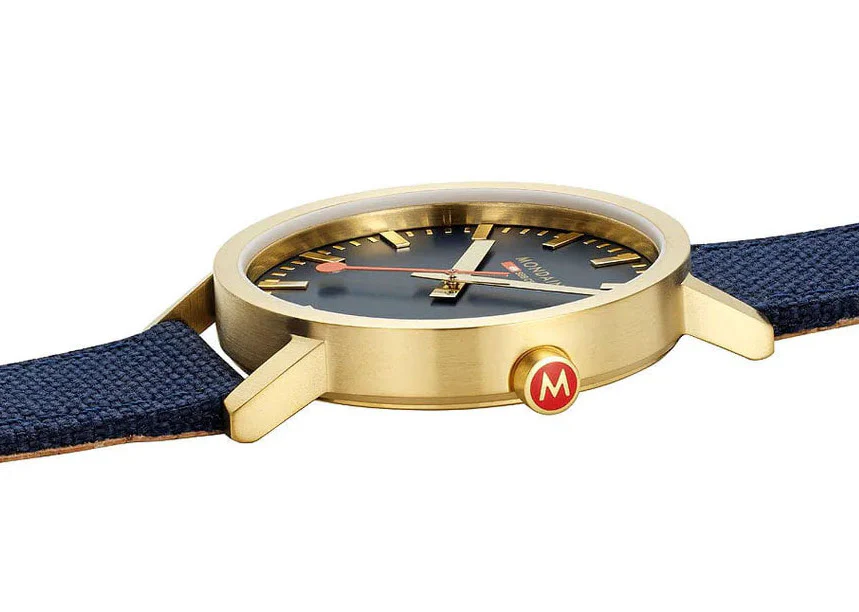 Mondaine Classic Deep Ocean Blue Watch - Image 3