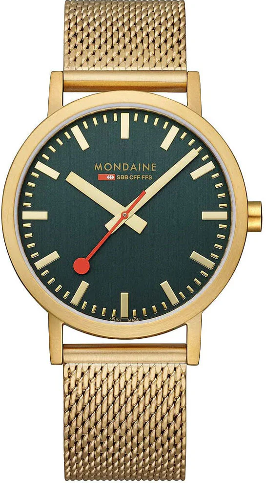 Mondaine Classic Forest Green Watch - Image 5