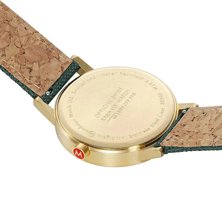 Mondaine Classic Forest Green Watch - Image 2