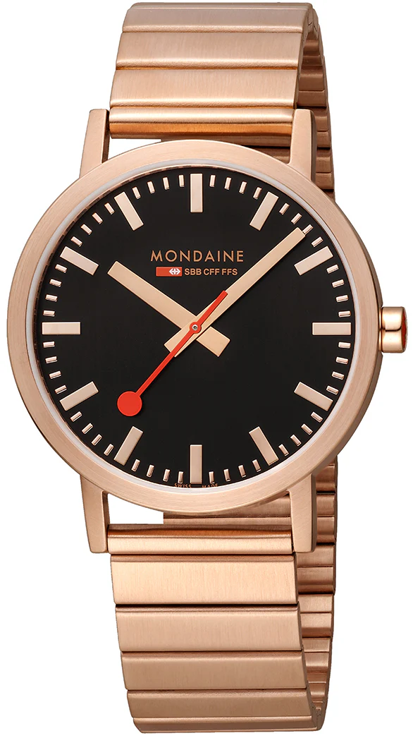 Mondaine Classic Rose Gold Watch