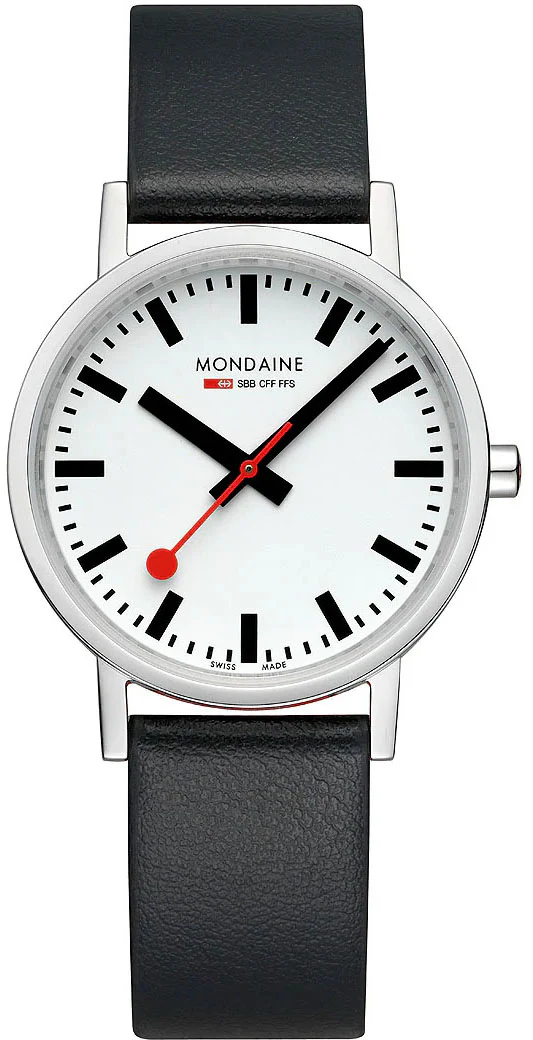 Mondaine Classic White Watch - Image 2