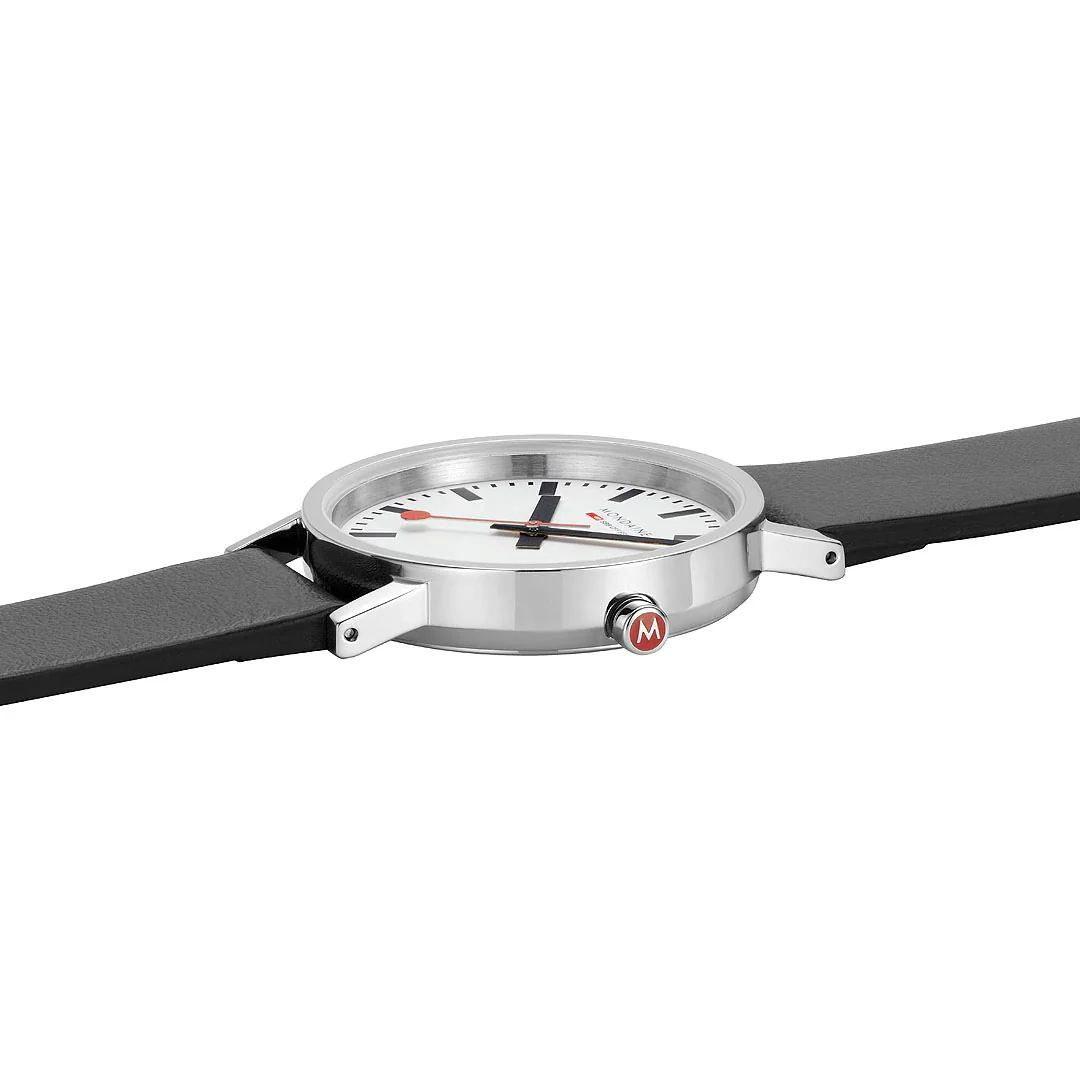 Mondaine Classic White Watch - Image 4