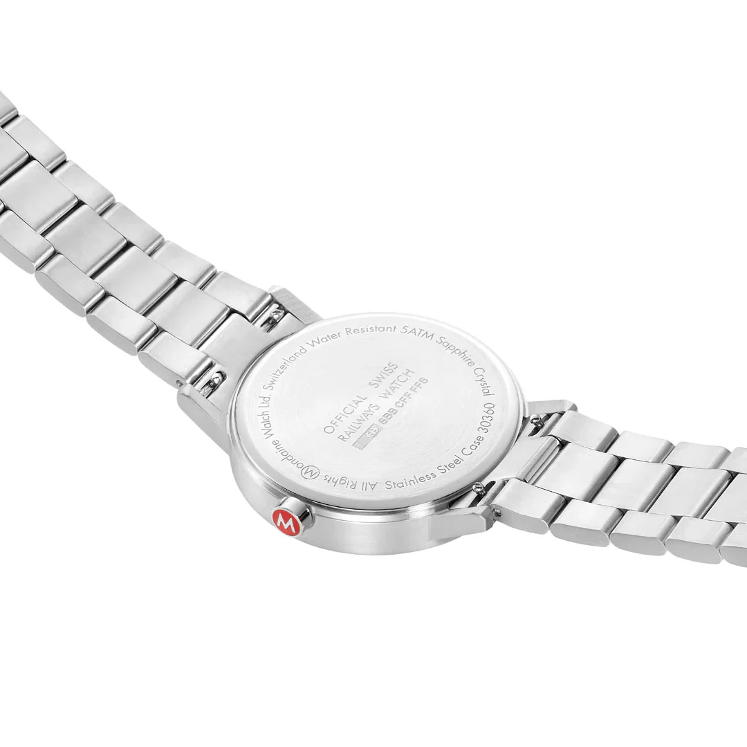 Mondaine Classic White Mens Watch - Image 2