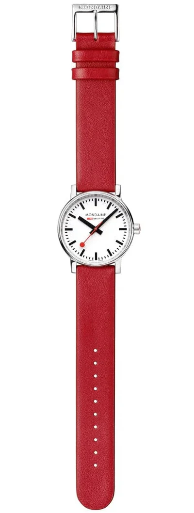 Mondaine Evo2 35 mm Grape Leather Watch - Image 5