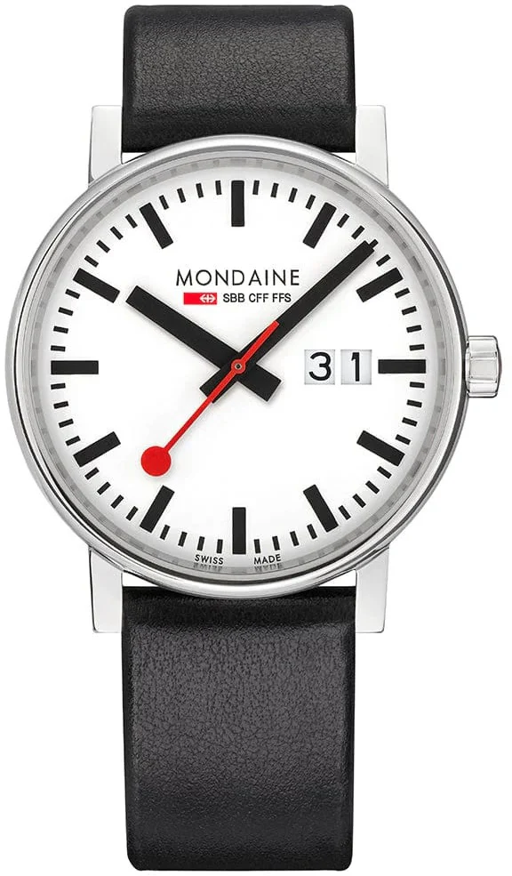 Mondaine Evo2 40mm Grape Leather Watch - Image 3