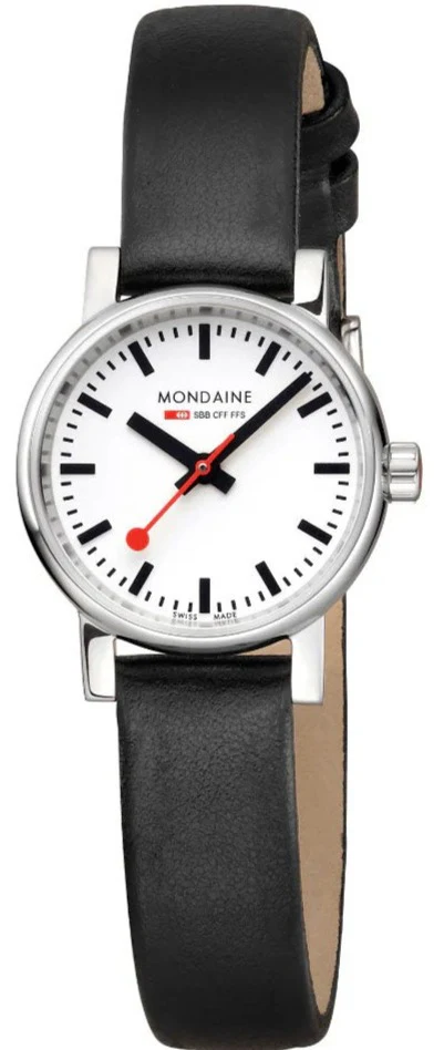 Mondaine Evo2 Black Vegan Grape Leather Watch