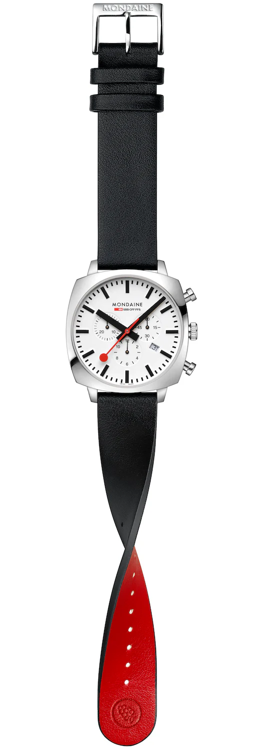 Mondaine Official Swiss Railways Cushion Set Watch - Image 3