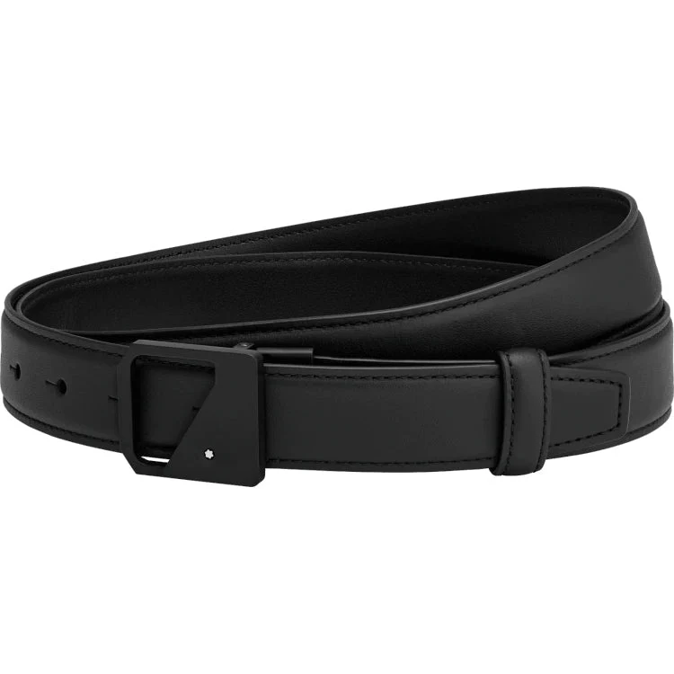 Montblanc Belt Frame Matt Black PVD Plate Buckle Black