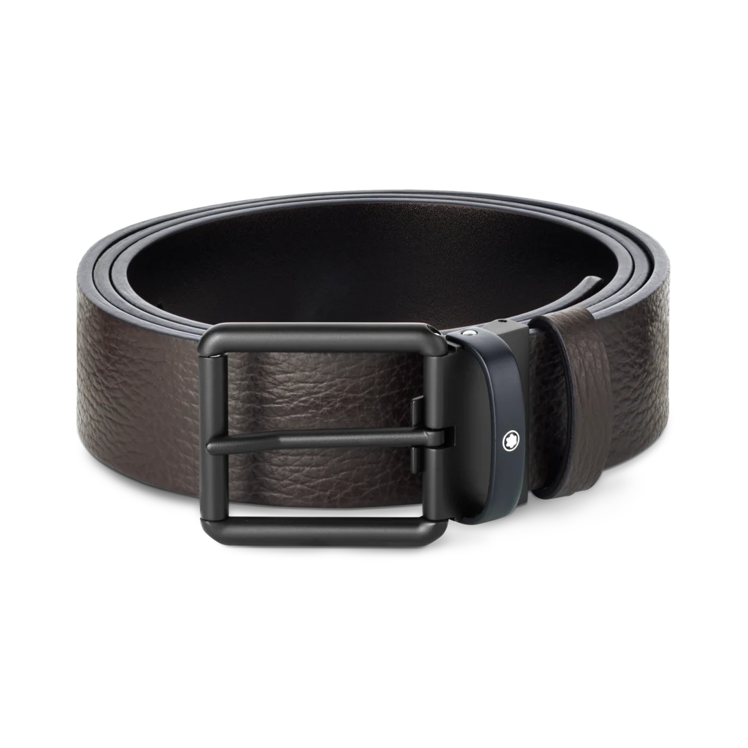 Montblanc Brown/Black 35 mm Reversible Leather Belt