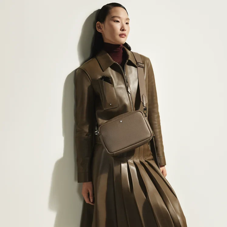 Montblanc Chestnut Brown Crossbody Bag - Image 8